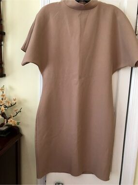 ASOS Taupe Midi Shift Dress